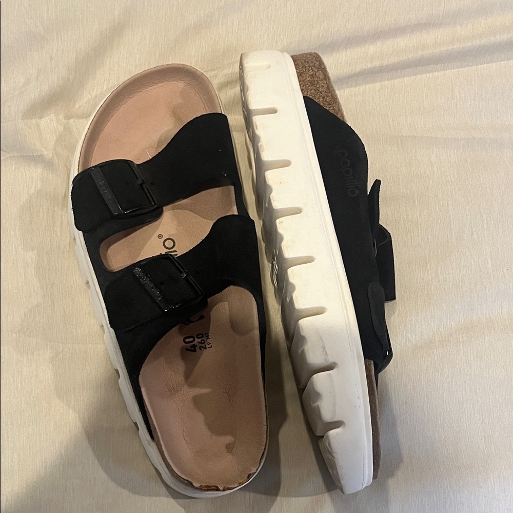 Papillio Black Women's Sandals by Birkenstock size 40 - Picture 2 of 5